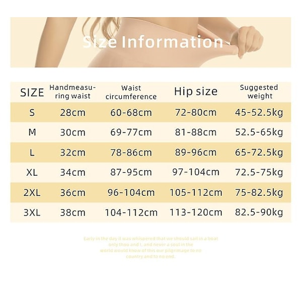 Kvinners rumpe løfter Shapewear hofteputer forsterker truser Shaper Boyshort-WELLNGS Beige 4XL