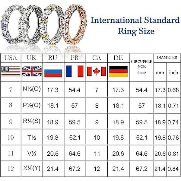 Moissanite Magnetology Lymphvity -rengas, magneettinen zirkonia muotoileva risti täysi moissanite timantti rengas-WELLNGS A1 10