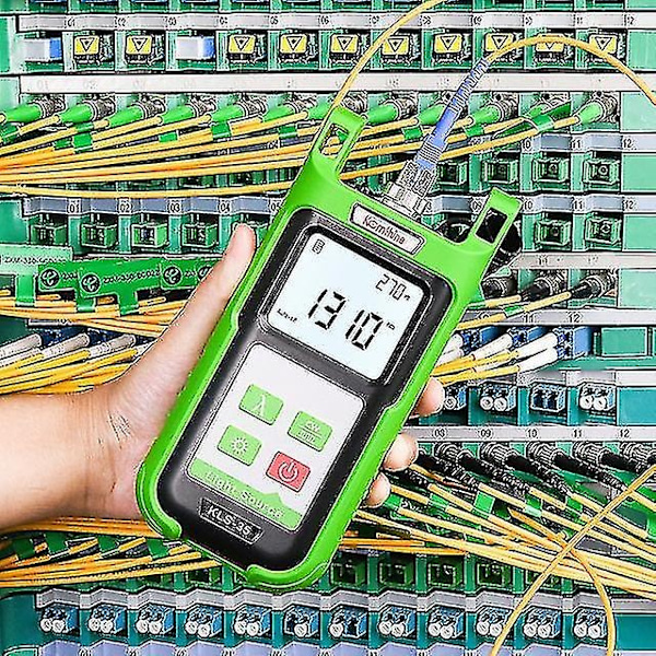 Optisk fibereffektmätar Komshine KPM-35 FTTH fiberkabeltestare och enmodsfibers optisk ljuskälla KLS-35-WELLNGS Kls-35-s