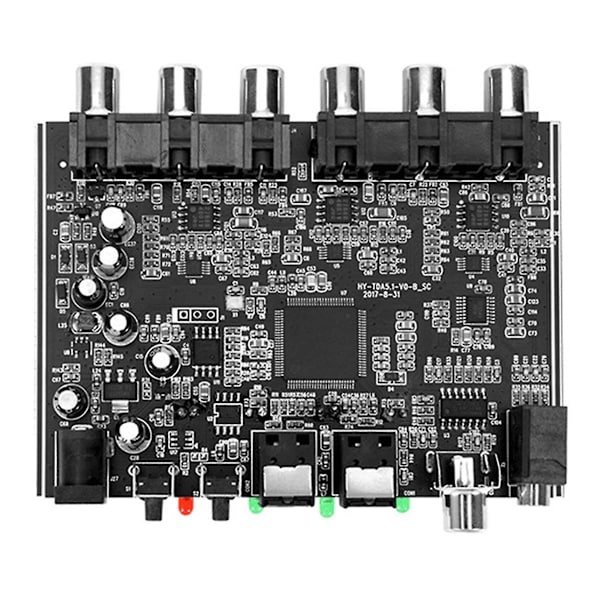 5.1-kanals lyddekoder PCM digital optisk koaksial DTS RCA HiFi stereo lyd hjemmebiograf dekoderkort forstærker-WELLNGS