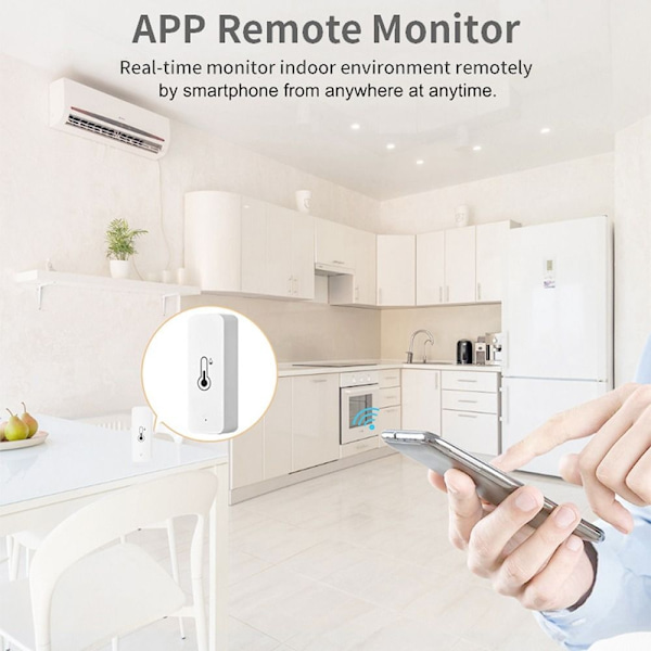 Wifi-temperatursensor Fuktighetssensor Termometer
