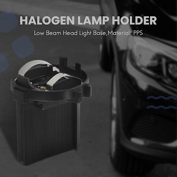 Halogen Lampeholder Lavt Fjernlys Forlygte Base Kompatibel med Golf 6 MK6 7 MK7 Kompatibel med R 5K0941109P20211224946-WELLNGS