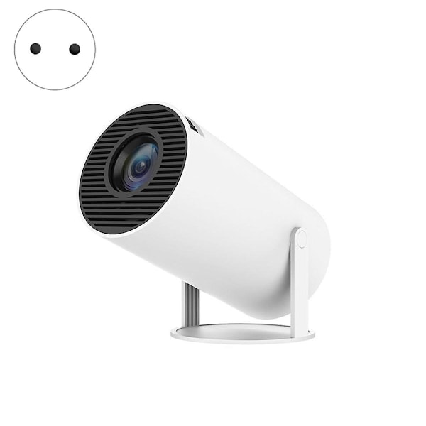 Smartprojektor med Android TV 11.0 5G WiFi Bluetooth Bärbar Projektor HD Mini Enhet för IOS & Android EU-kontakt - WELLNGS