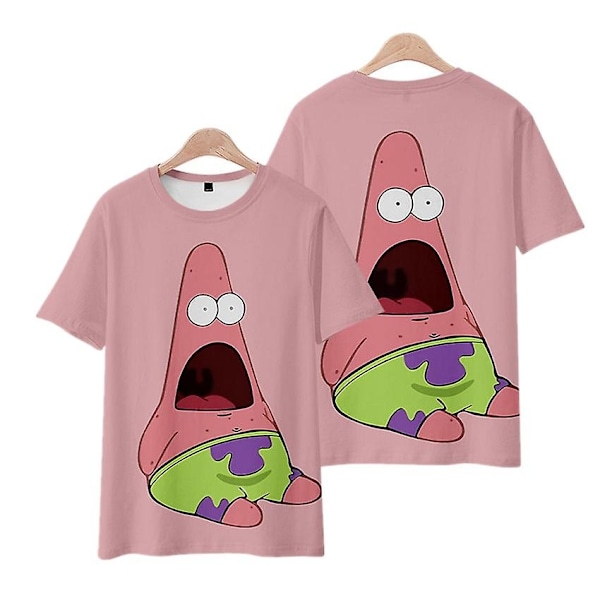 Tilbud Sommer Patrick Star Shorts T-shirt Sæt Ferie Strand Strandbukser Herre Blomsterbukser Trend Rundt Surf Casual Bukser-WELLNGS 2 4XL