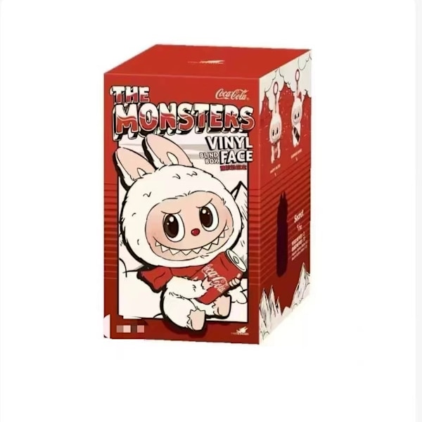 Monsters' Excitement Macaron Plyschdocka Handgjord Leksak Blind Box Äkta POPMART Monsters Labubu Coca-Cola Plysch Blind Box Handgjord Leksak (1ST)-WELLNGS 1 pcs