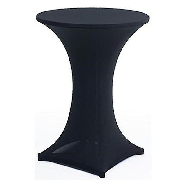 Cocktailbordsovertræk Stræk Spandex Cocktailbordsovertræk til Bryllup, Banket og Fest - WELLNGS black 60*110cm