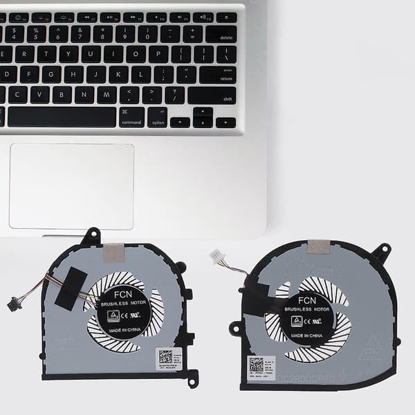 GPU CPU Køleventilator til Precision 5530 M5530 XPS 15 9570 XPS15 7590 Laptops-WELLNGS CPU GPU