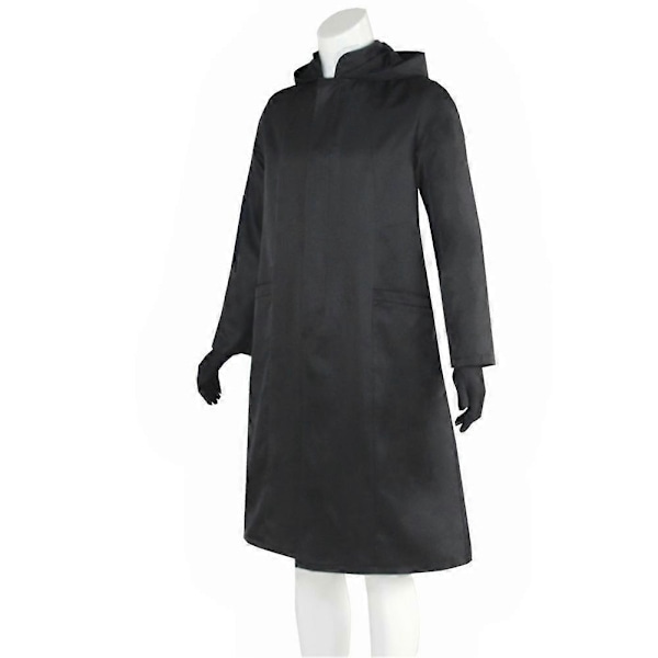 Squid Game Cosplay Kappe Sjef Vindjakke og Lærhansker Lee Byung Hun TV-Drama Kostyme Svart Jakke Uniform Dress Halloween - WELLNGS XXL