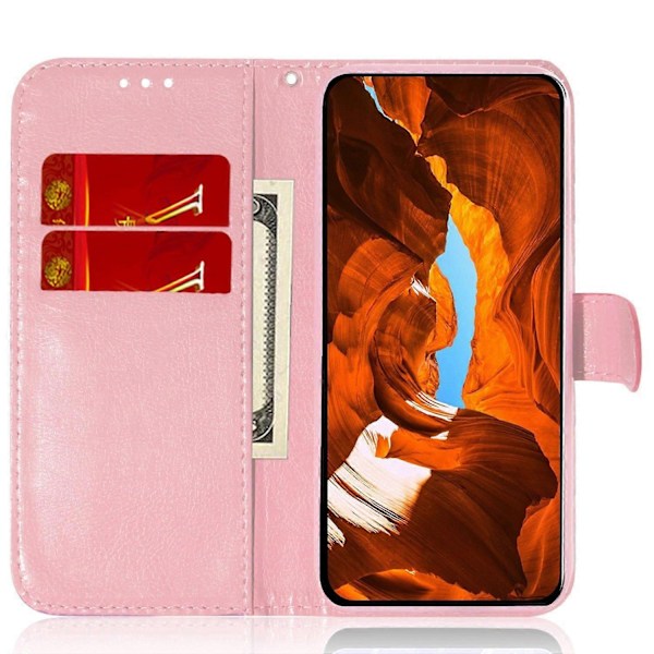 til Nokia G42 Blændende Blomstermønster Anti-drop Etui PU Læder Wallet Stand Telefon Cover - WELLNGS Style E