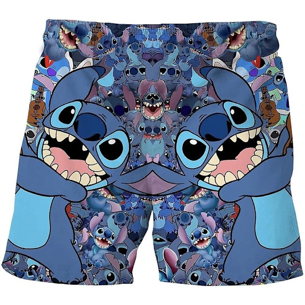 Lilo ja Stitch 3D uimahousut lapsille pojille tytöille kesäranta-asut löysät uimahousut uimapuku uima-asu-WELLNGS A 7-8Years