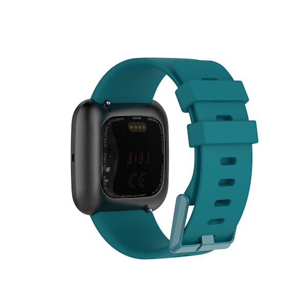 Silikone urrem til Fitbit Versa 2/Versa Lite/Størrelse: L-WELLNGS Dark green Other Phone Models