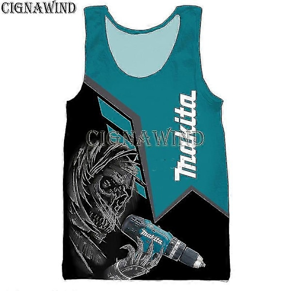 Ny ankomst hettegensere for menn/kvinner Makita 3D-trykte hettegensere Casual Harajuku-stil Streetwear Topper - WELLNGS 4 XL