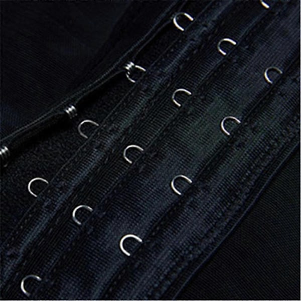 Helkroppsshaper med hög kompression, haks och ögla-stängning, justerbar bh, slankande tights - WELLNGS black 4XL