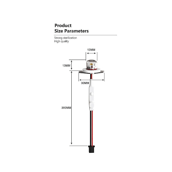 Dc12-24v Uvc 270-280nm Ultrafiolett Vannrenser Sterilisering Kjæledyr Vann Dispense Fukter Led-WELLNGS