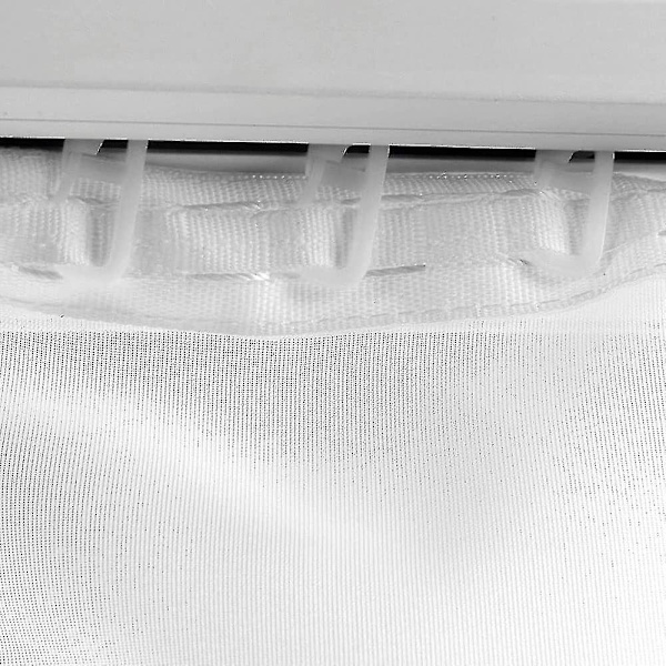 25 stk. gardinglidere Gardinskinneskyderkroge Gardinglidere med foldekroge Gardinskinnegliderkroge til 11 mm skinner-WELLNGS