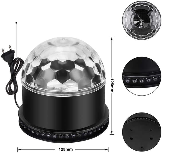 LED-diskopallo 15W diskopallo juhlan valotehoste lavalampu