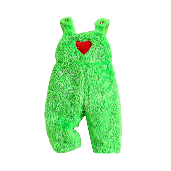 Babyen som stjal julen antrekk Baby Boys Girls Xmas Green Furry Monster Costume Clothes Set-WELLNGS Style 4 18-24 Months