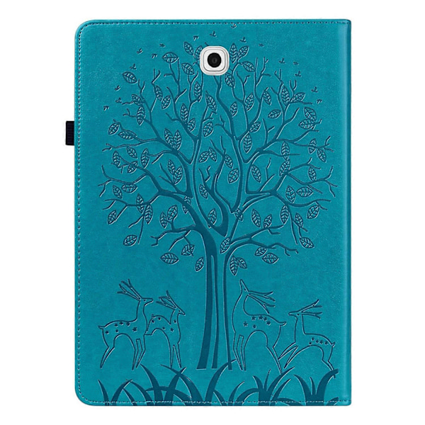 för Samsung Galaxy Tab S2 9.7 PU Läderfodral - WELLNGS Blue