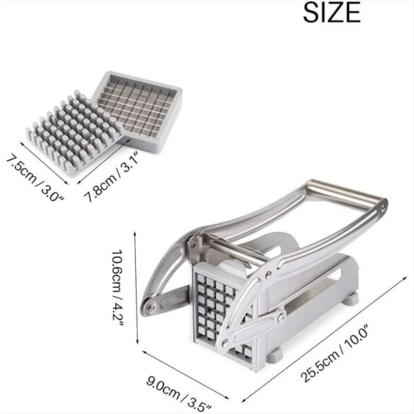Professionel rustfrit stål kartoffel- og grøntsagssnitter til hjem og erhverv - WELLNGS