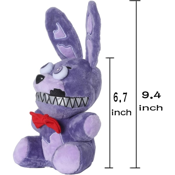 Painajainen Bonnie -pehmolelu, Five Nights at Freddy's -pehmolelut, FNAF-pehmolelut täytetyt eläinlahjat lapsille 8 tuumaa
