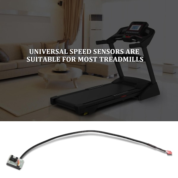 Treadmill Speed Sensor Kabel 3 Pin Lys Sensor Takometer Magnetisk Induksjon Speed Sensor for Treadmill Reservedeler-WELLNGS