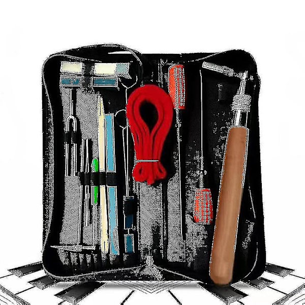 Piano Tuning Kit Professional 16 Piece Piano Tuner Tools-WELLNGS