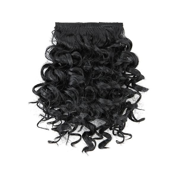 Afro Bangs 8 tum lockigt lugg extensions Clip in Bangs-WELLNGS black