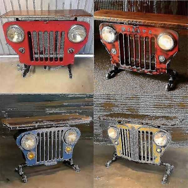 Steampunk Industrielt Bordmodel - WELLNGS red