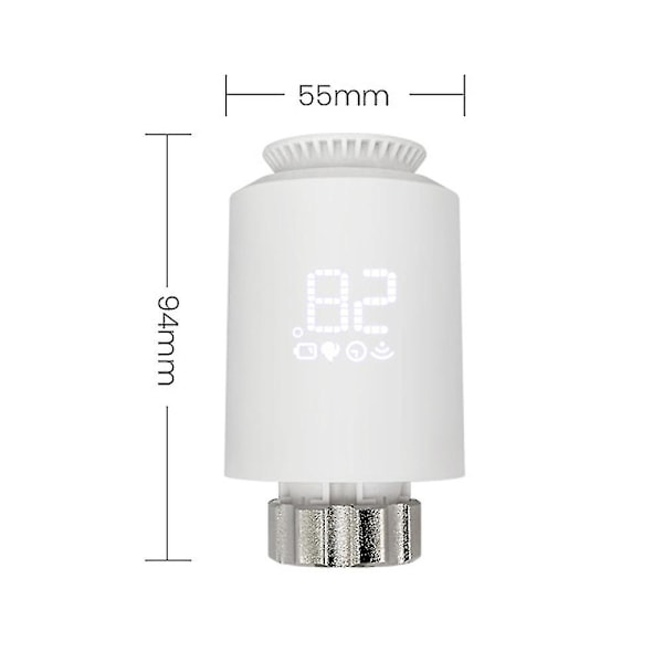 Tuya Zigbee Termostatiske Radiatorventiler Trådløs App-styring Varmetermostat Temperaturregulator Radiatortermostat-WELLNGS Zigbee Gateway China