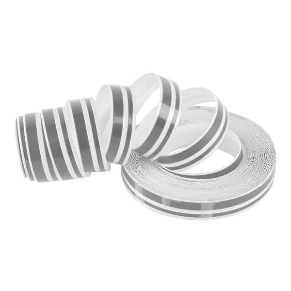 12mm 9,8m Auton Itsekiinnittyvä Koristeteippi - WELLNGS Grey