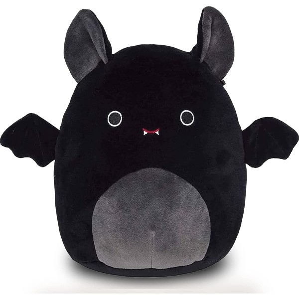 Squishmallow-lepakkopehmolelu 12 tuuman Squishmallows-pehmolelu, täytetty eläin, loma syntymäpäivä Halloween-kodin sisustus (musta, 30 cm) - WELLNGS