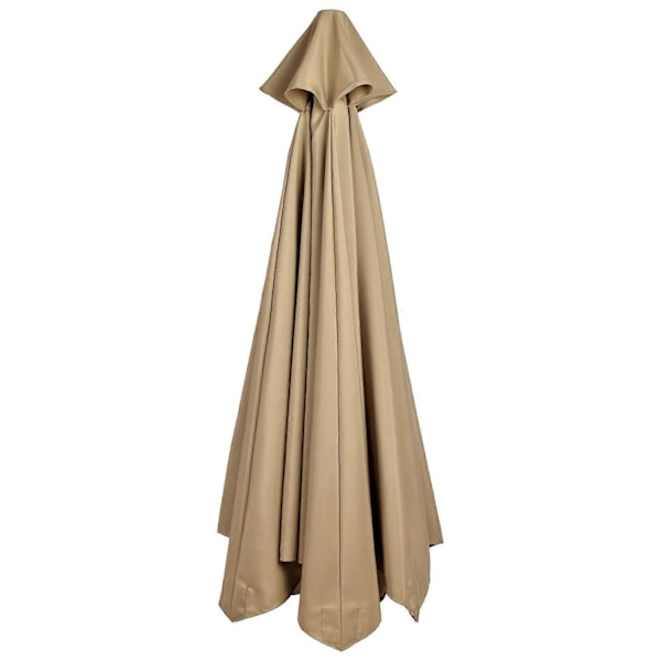 3 Meter Erstatningskalesje for 6/8 Ribber Cantilever Parasoll Hengende Paraply Bananparaply Stor Hageparaply Strandparaply Tykk Holdbar-WELLNGS Tan 300cm*8k