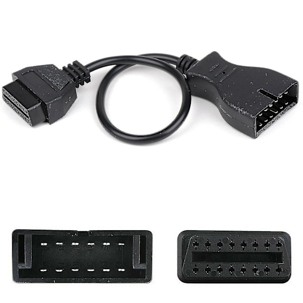 12-bens Obd1 til Obd2 16-bens adapterkabel - WELLNGS