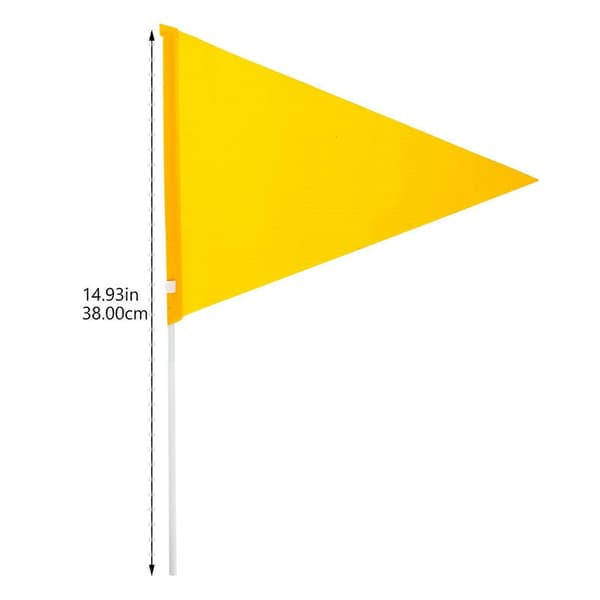 1 set Cykelsäkerhetsflagga Cykelsäkerhet Triangulär Flagga Vattentät Säkerhetsflagga-WELLNGS
