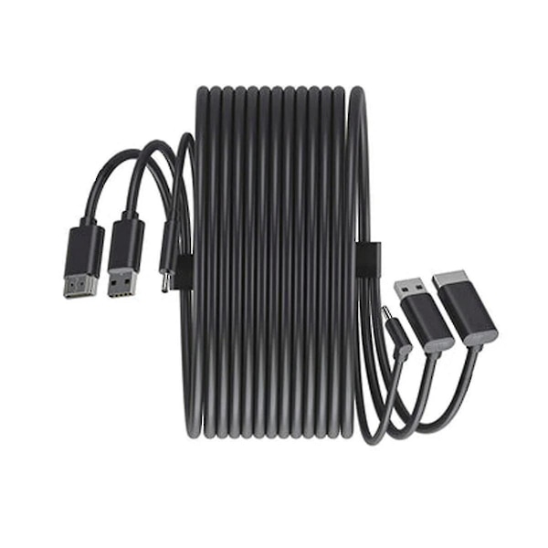3-in-1-lisävarusteiden vaihtokaapeli - yhteensopiva 5 m, USB, Power Vr -pelit - WELLNGS