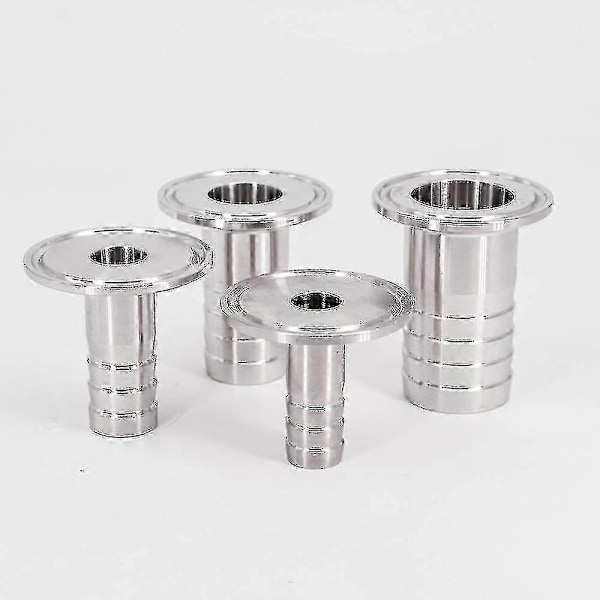 Ruostumattomasta teräksestä valmistettu letkuliitin, Tri Clamp -WELLNGS 8mm Hose Barb 25.4mm Ferrule
