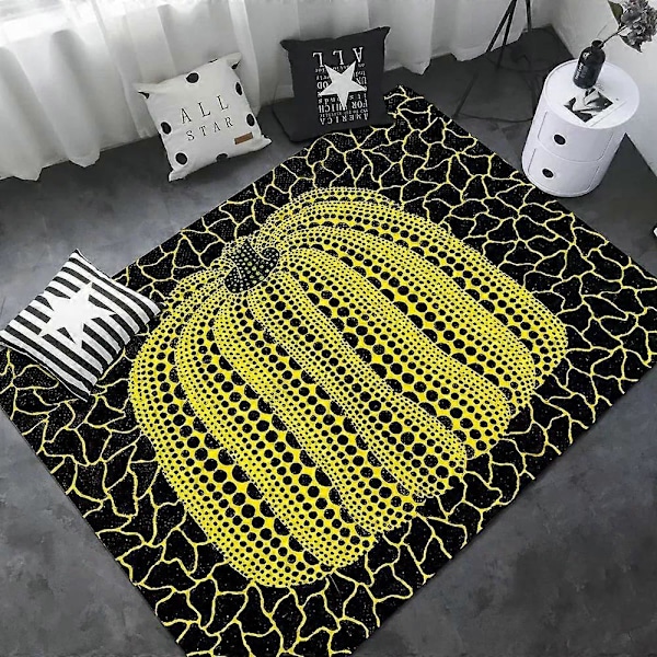 Yayoi Kusama Taide Lattiapäällyste Pohjoismainen Tyyli Koti Ovimatto Kylpyhuone-wc Matot Makuuhuone Hotelli Sisustus Matto-WELLNGS z9 100x150cm
