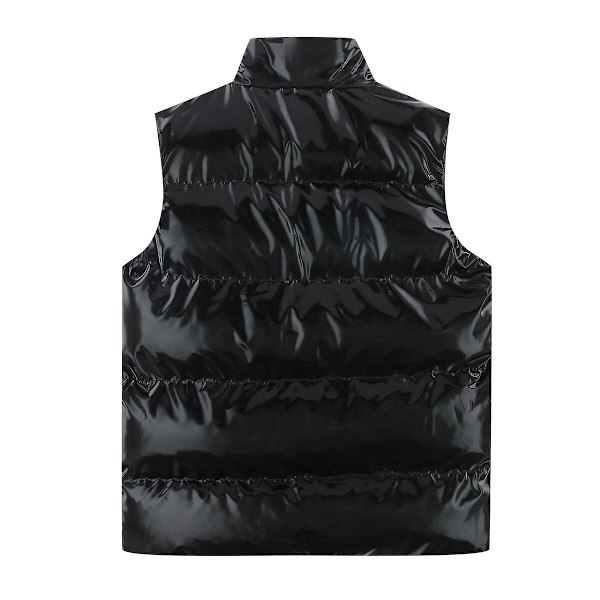 Sliktaa - Vandtæt Herre Vest Uden Ærmer - Blank Puffer Vest - WELLNGS Black 2XL