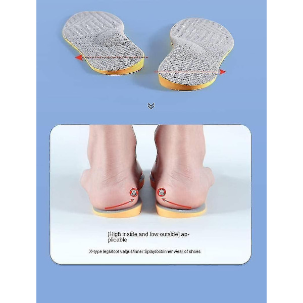 Supinationssåler til overpronation og fodjustering Ortopædiske indlæg til mænd og kvinder Korrigerende fodstøtter til supinationslindring-Good-WELLNGS Black Size 43 44