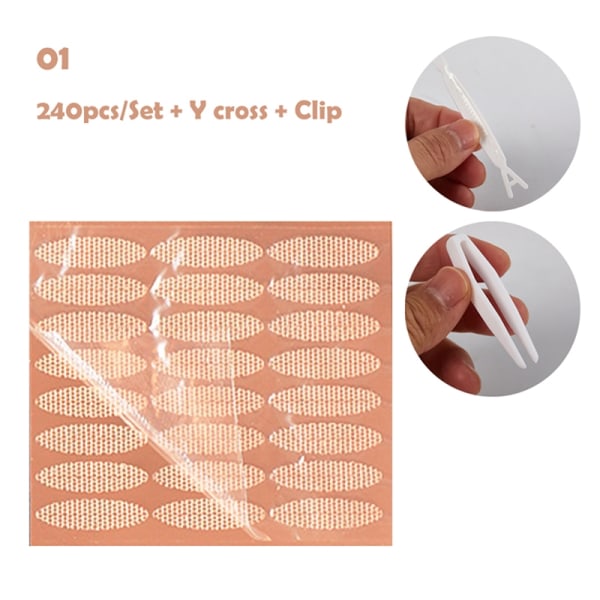 180/240 stk usynlig tupp dobbelt øyelokkstape Lift Strips Sticke-WELLNGS 01