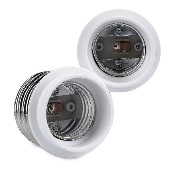 10x Socket Adapter - 10x E40 - E27 -sovitin - E27-kantainen lampunpidikeadapteri yhteensopiva halogeeniledi-WELLNGS:n kanssa