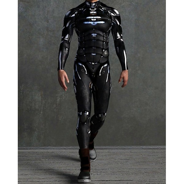 Robotdräkt för Män, Alien Dräkt för Män, Festivaldräkter för Män, Rave Dräkt för Män, Festival Body - WELLNGS VV038 Child S-120cm