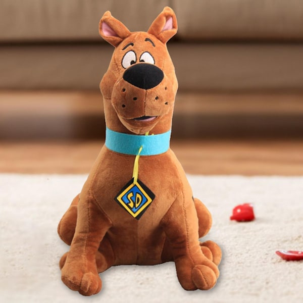 Scooby Doo pehmolelu Pehmeä söpö sarjakuvanukke Seuralainen tyyny Sohvan koriste PP puuvilla Iso tanskandoggi nukke Täytetty eläin Koira pehmolelu-WELLNGS C