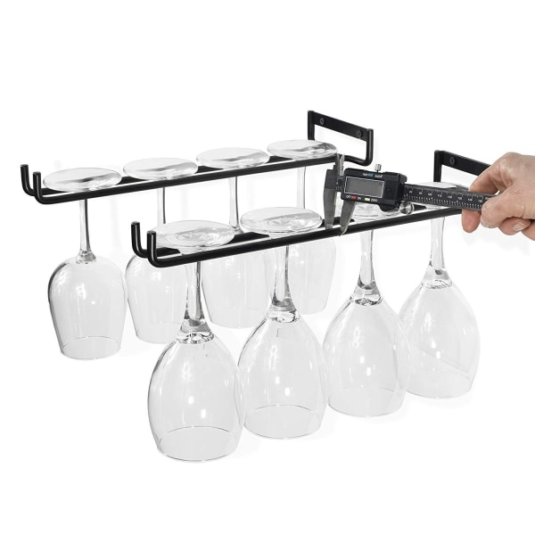 Hængende glasstativ - Vinglasstativ med 5 skinner til 13-18 glas - WELLNGS