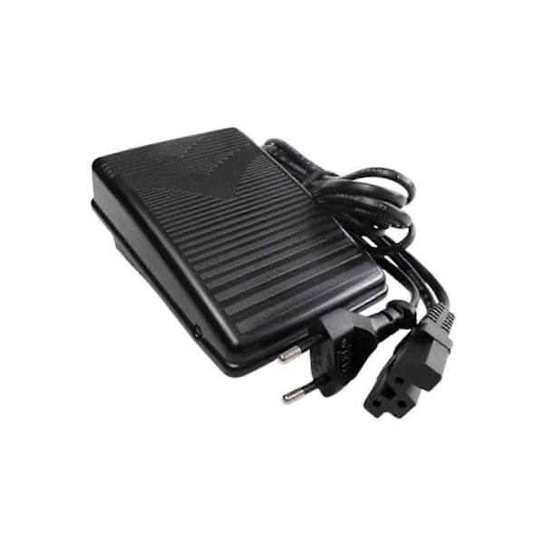 Kompatibel med HUSQVARNA VIKING Huskylock 340D, 341D 3400 #30990 FODKONTROL PEDAL+Ledning-WELLNGS B 110V two flat plugs