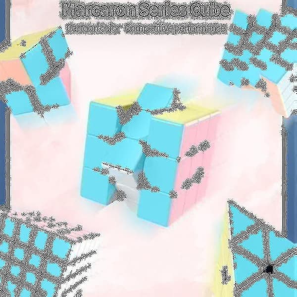 Ammattimainen Magic Speed Cube 2x2 3x3 4x4 5x5 Pyramid Magic Cube Cartoon-WELLNGS