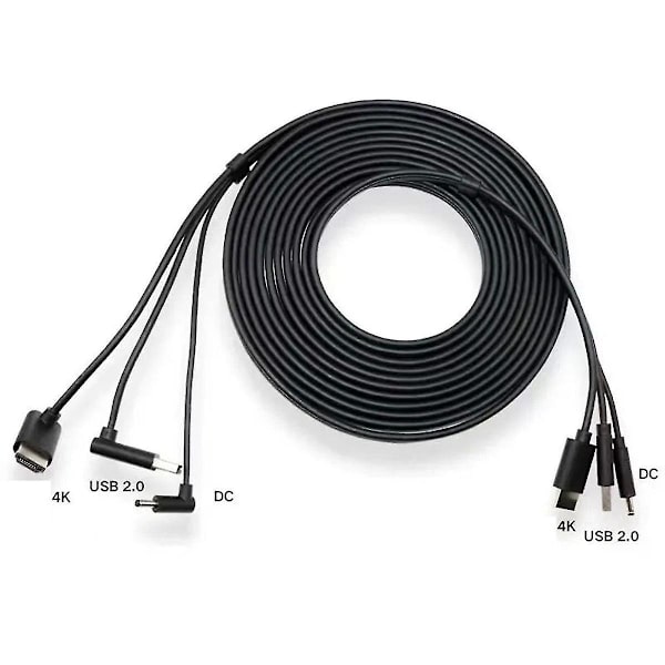 for 3-i-1 tilbehør udskiftningskabel -kompatibel 5m, Usb, Power Vr-spil-WELLNGS