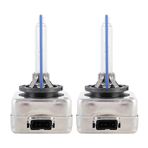 2 stk. D1S 35W 3800 LM 8000K HID-pærer Xenon Lys Lamper, DC 12V (Hvitt Lys) - WELLNGS