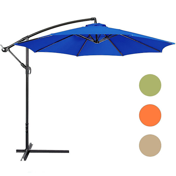 Udskiftningsstof til haveparasol - 3m 6/8-Ribbet Parasol - WELLNGS Orange 300cm x 6k
