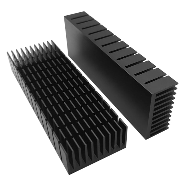 2 Pcs 40mm Heatsink Kit 120mm X 40mm X 20mm, Cooler Aluminum Heatsink for Cooling Led Peltier Therm-WELLNGS